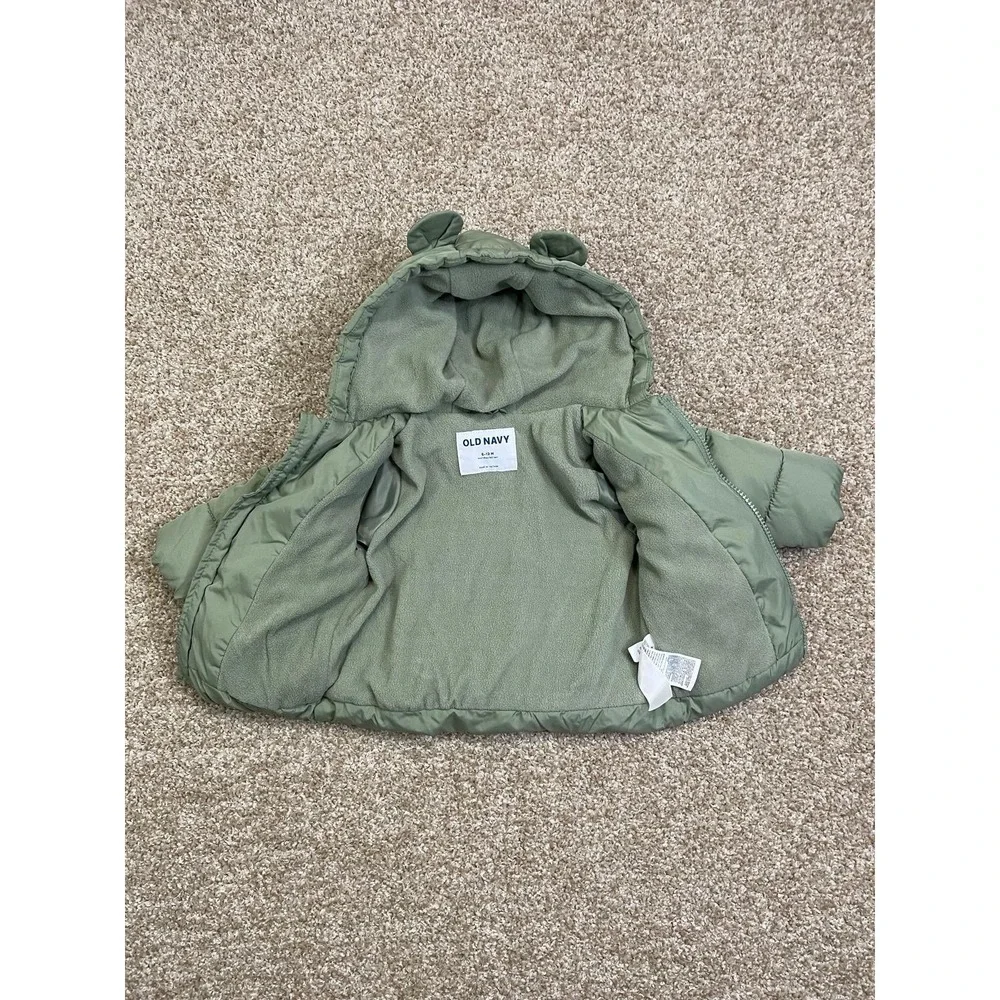 Old Navy Puffer Coat Navy Blue Boys Size 6/12‎ M